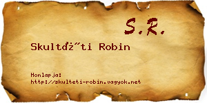 Skultéti Robin névjegykártya